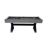 Premium 7FT Wood Billiards Pool Snooker Table Game Set With X-Shaped Legs (SAK32091)