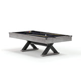 Premium 7FT Wood Billiards Pool Snooker Table Game Set With X-Shaped Legs (SAK32091)