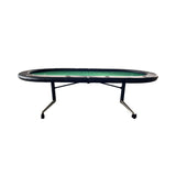 Premium 94-Inch Foldable 10-Player Poker Table With Wheels (SAK43087)