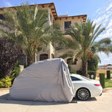 [09X20FT] Alora Premium All-Weather Retractable Steel Frame Carport Canopy For Cars & SUVs (SAK41385)