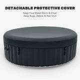 Premium Blow Up 6 Person Sauna Pool Hot Tub With 130 Jets, 7FT (SAK63510)