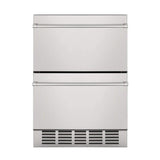 Premium 5.3 Cu.Ft Double Drawer Stainless Steel Built-In Wine Beverage Undercounter Refrigerator (SAK92576)