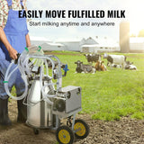 Premium Electric Cow Goat Milking Machine With Milk Bucket, 25L (95138427)