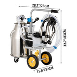 Premium Electric Cow Goat Milking Machine With Milk Bucket, 25L (SAK83260)