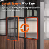 Alora Grandview Premium Hardtop Aluminum Sunroom Solarium With TV Mount And Sliding Doors (SAK60439)