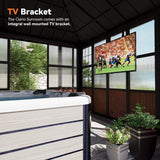 Alora Grandview Premium Hardtop Aluminum Sunroom Solarium With TV Mount And Sliding Doors (SAK60439)