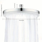 Premium High-pressure Shower Head - Top Spray, Wide Coverage, Lotus Design