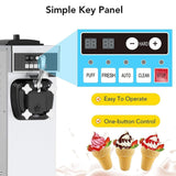 Premium 1200W Industrial Single-Flavor Soft Serve Ice Cream Maker Machine (SAK81752)