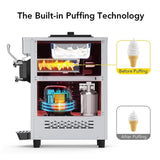 Premium 1200W Industrial Single-Flavor Soft Serve Ice Cream Maker Machine (SAK81752)