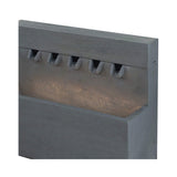 Alora Premium Outdoor Contemporary Modern Rectanglar Decorative Water Fountain, Gray (SAK09215)