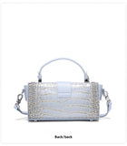 Premium sense crocodile print bag new commuter box bag female crossbody small square bag