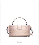 Premium sense crocodile print bag new commuter box bag female crossbody small square bag