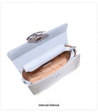 Premium sense crocodile print bag new commuter box bag female crossbody small square bag