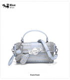 Premium sense crocodile print bag new commuter box bag female crossbody small square bag
