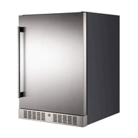 Premium Single Door Stainless Steel Built-In Wine Beverage Undercounter Refrigerator, 5.3 Cu.Ft. (SAK95276)