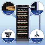 Nuvia 102-Bottle Smart Temperature-Controlled Multi-Tier Wine Cabinet For Home And Bar (SAK46361)