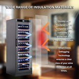 Nuvia 102-Bottle Smart Temperature-Controlled Multi-Tier Wine Cabinet For Home And Bar (SAK46361)