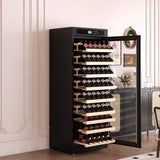 Nuvia 102-Bottle Smart Temperature-Controlled Multi-Tier Wine Cabinet For Home And Bar (SAK46361)
