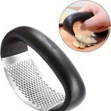 Premium Stainless Steel Garlic Rocker Press - Compact, Durable, and Rust-Resistant Kitchen Gadget