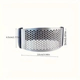 Premium Stainless Steel Garlic Rocker Press - Compact, Durable, and Rust-Resistant Kitchen Gadget