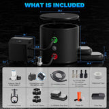 FCP Premium XL 120 Gal Cold Plunge Tub With 1HP Chiller, Filter, And Pump (SAK92632)
