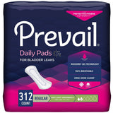 Prevail Women's Daily Bladder Control Pads, Very Light Absorbency