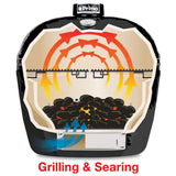 Primo Oval Large 300 Ceramic Kamado BBQ Grill W/ Stainless Steel Grates [PGCLGH] (SAK14871)