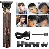 Professional Hair Clippers for Men, Men Hair Trimmer, Grooming Waterproof Rechargeable Close Cutting T Trimmer, USB Rechargeable Clippers for Hair Cutting with Guide Combs