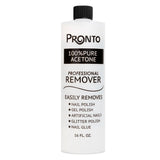 Pronto 100% Acetone Gel Nail Polish Remover - Gel Polish Remover for Nails | Acetone Nail Polish Remover For Nails for Removal of Glue, Gel, Acrylic & Dip | Gel Polish Remover, 8 Fl oz