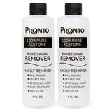 Pronto 100% Acetone Gel Nail Polish Remover - Gel Polish Remover for Nails | Acetone Nail Polish Remover For Nails for Removal of Glue, Gel, Acrylic & Dip | Gel Polish Remover, 8 Fl oz