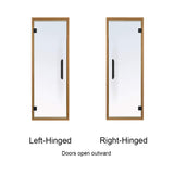 Prosaunas 24X73-Inch Aspen Prehung Tinted Glass Sauna Door (SAK35741)