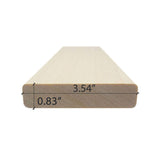 Prosaunas Aspen 1X4 S4SEE SHP Sauna Bench Wood With Smooth 4 Sides Eased Edges [Untreated] (SAK67392)