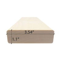 Prosaunas Aspen 2X4 S4SEE SHP Sauna Bench Wood With Smooth 4 Sides Eased Edges (SAK36780)