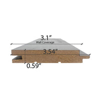 Prosaunas Aspen Midnight Black 1X4 T&G STS4 Sauna Wall Wood (SAK57186)