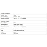 Prosaunas 24X73-Inch Aspen Prehung Clear Glass Sauna Door (SAK68524)