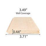 Prosaunas Hemlock 1/2X4 Vertical Grain T&G V2E Sauna Wall Wood [WOOD735] (SAK64039)