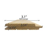 Prosaunas Thermo-Spruce 1X4 T&G STP Sauna Wall Wood (SAK96452)