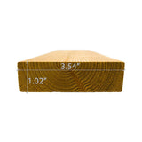 Prosaunas Thermo-Spruce 2X4 S4SEE SHP Sauna Bench Wood (SAK63570)