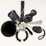 9-Piece: Protection Safety Keychain Set