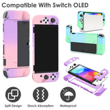 Protective Shell Cover Hard Dockable Case Fit for Nintendo Switch OLED