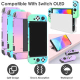 Protective Shell Cover Hard Dockable Case Fit for Nintendo Switch OLED