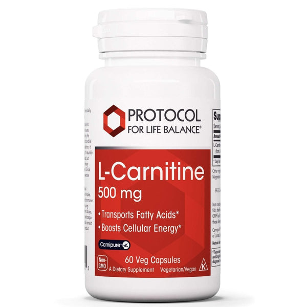 Protocol For Life Balance L-Carnitine 500 Mg 60 Vcaps - P0072