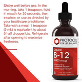 Protocol For Life Balance Vitamin B-12 5000mcg Liquid 4oz