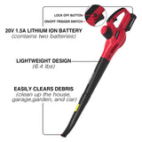 20V 120CFM Cordless Leaf Blower w/ Two Batteries & Charger PS76101A-2B
