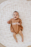 Pumpkin Sweatshirt or Sweatshirt Romper - Cream or Orange