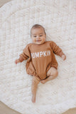 Pumpkin Sweatshirt or Sweatshirt Romper - Cream or Orange