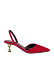 Tom Ford Women Velvet Chain Heel Slingback
