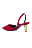Tom Ford Women Velvet Chain Heel Slingback