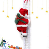 Puroregno Electric Climbing Ladder Rope Santa Claus Doll