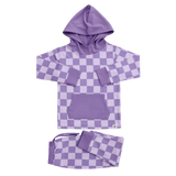 Purple Haze Checker Hooded Jogger Set